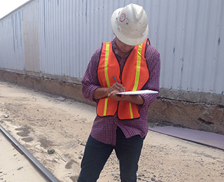Railroad visual inspection and provided monthly, quarterly, or yearly.